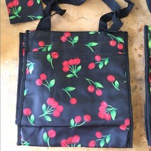 Cherry print bag