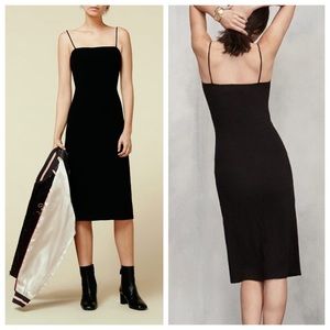 Reformation Black 90s Alicia Tank Dress size S