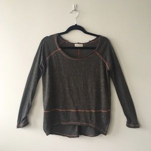 High-Low Gray Sweater