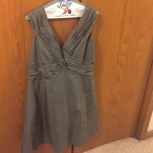 Anthropologie Ruched Crossing Dress