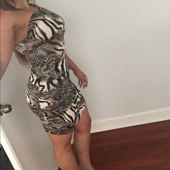 Off One shoulder mini dress