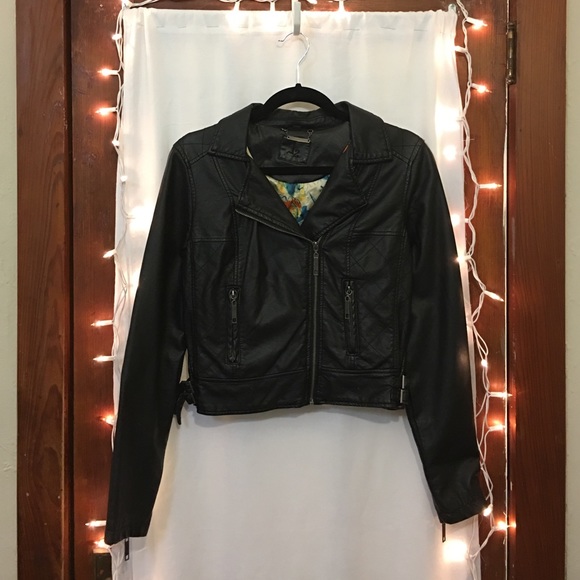 Black Faux Leather Jacket