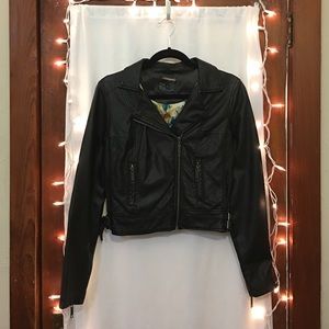 Black Faux Leather Jacket