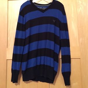 Men's blue and black sweater
