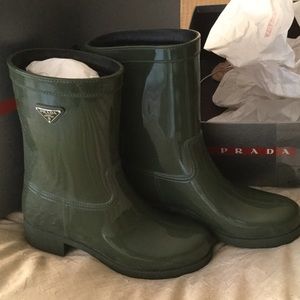 New Khaki Prada Rain-boots Size 38