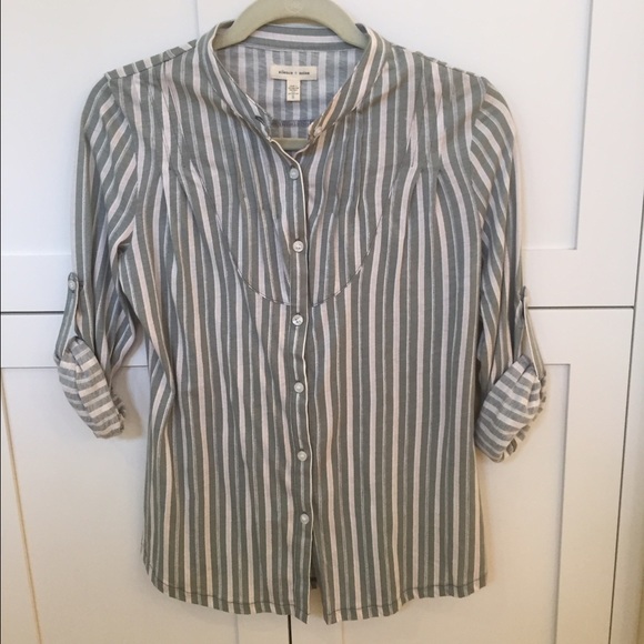 Silence & Noise Striped Button Up - Picture 2 of 4