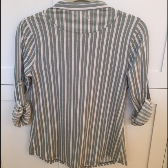 Silence & Noise Striped Button Up - Picture 3 of 4