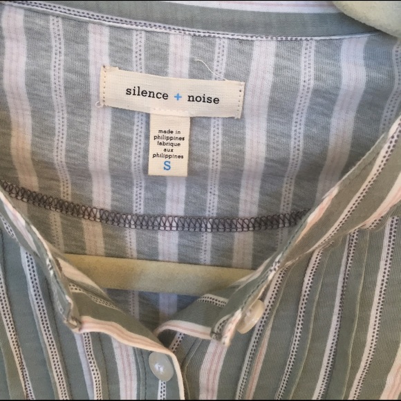 Silence & Noise Striped Button Up - Picture 4 of 4