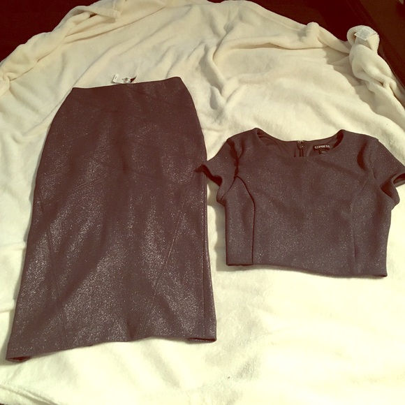 Very cute crop top and midi skirt