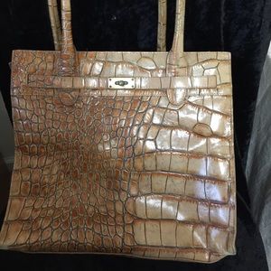 Croc leather handbag 👜...PRICE DROP !!