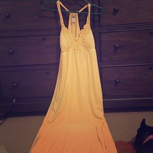 Yellow maxi dress