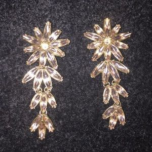 Stunning floral drop earrings