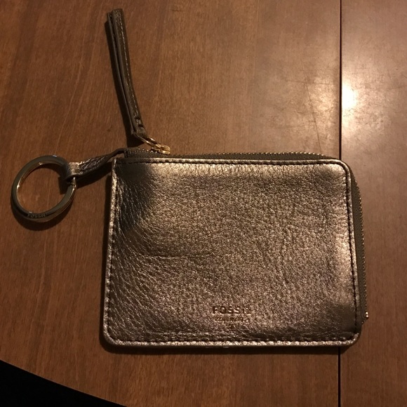 Sydney zip coin purse with card slots and key ring