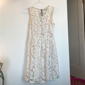 White lace dress