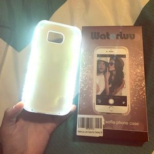 Galaxy s6 Portable charging Selfie light Case