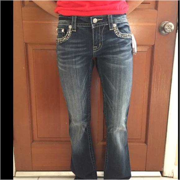 MISS ME JEANS SIGNATURE BOOT SZ 28 W 30 L or 32L - Picture 4 of 7