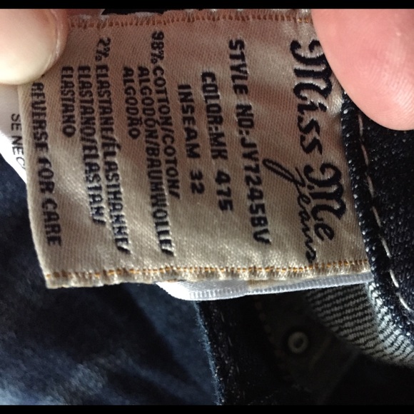 MISS ME JEANS SIGNATURE BOOT SZ 28 W 30 L or 32L - Picture 5 of 7