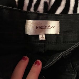 Rewind black pants. Size 5