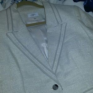 LOFT silver and grey blazer
