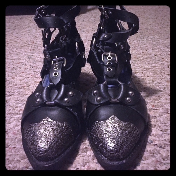 Jeffrey Campbell Temeku Bondage Booties