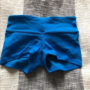 Lululemon Blue Spandex Shorts