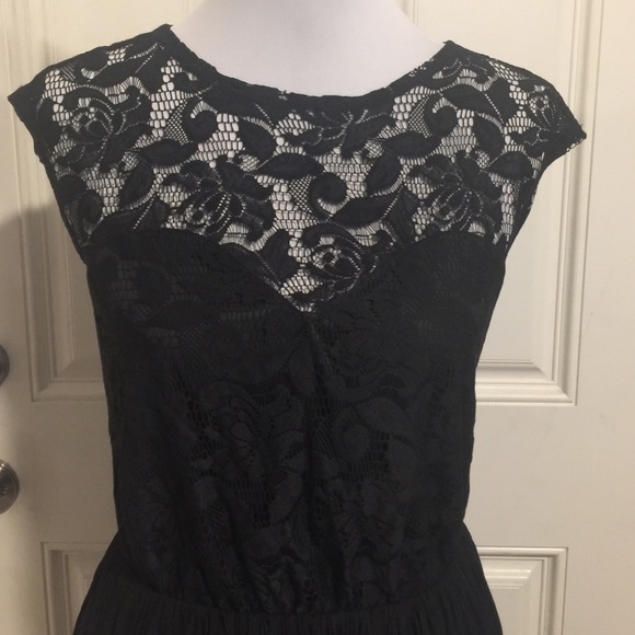 Asos Black Lace top Dress - Picture 2 of 4