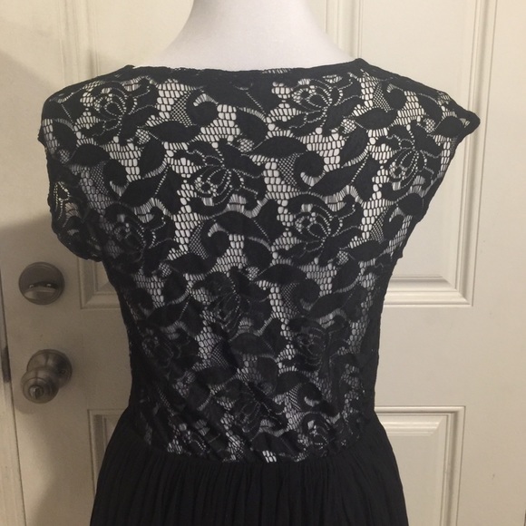 Asos Black Lace top Dress - Picture 3 of 4