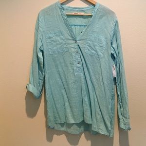 Light blue linen shirt!