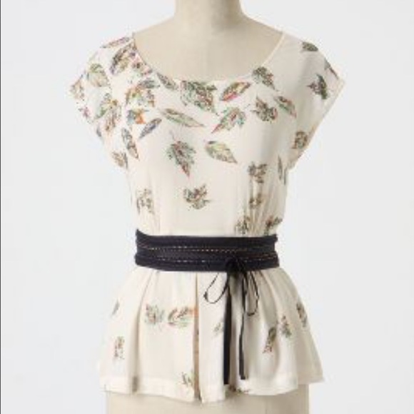 Odille Autumn Leaf Fall Print Top