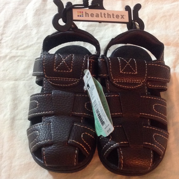 Boys Velcro sandles shoes Size 8 Brown