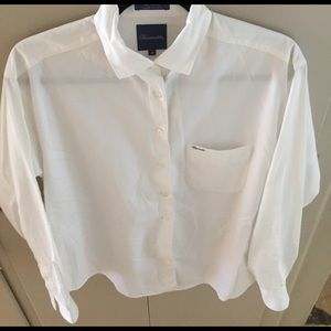 Faconnable white button down