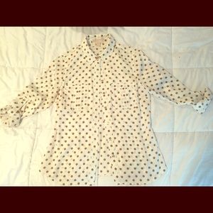Michael Kors logo blouse