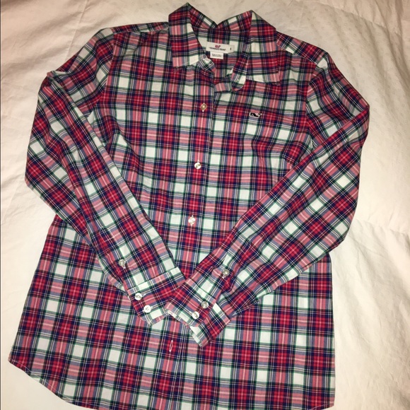 Vineyard Vines Women's Plaid Button Up