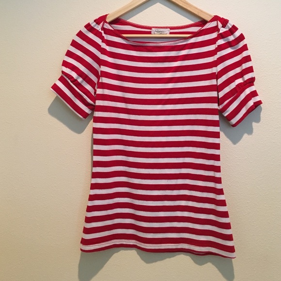 Red Striped Women's Top