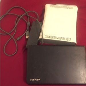Toshiba laptop and Xbox 360 for 80