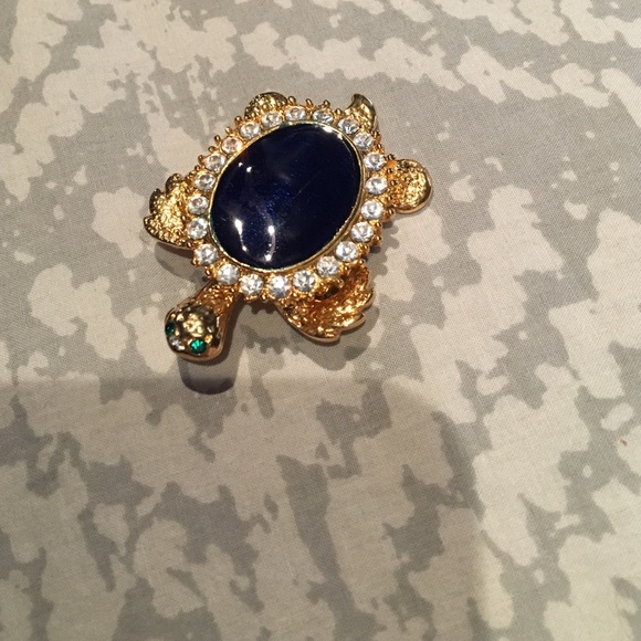 🌴Statement turtle brooch