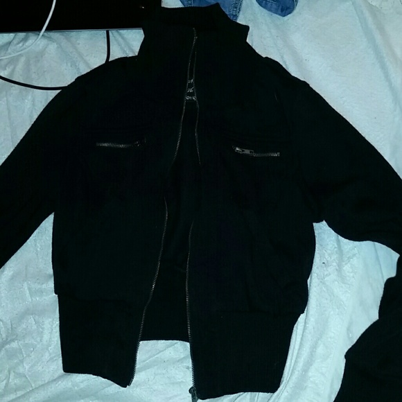 Black zip up jacket