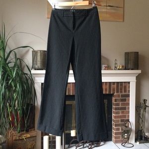 Black INC pants white pinstripes