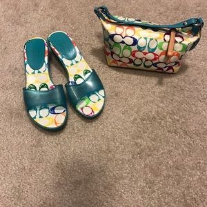 Coach purse with matching Coach shoes