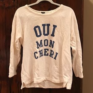 J Crew lightweight sweatshirt