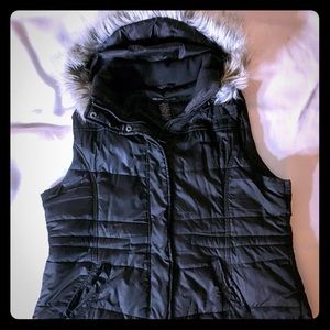 Black New York & Company Winter Vest