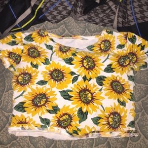 Sunflower crop top