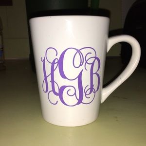 Monogram coffee mug (customizable)
