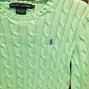Ralph Lauren Light Green Knit Sweater