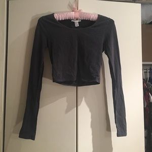 Dark Grey crop top