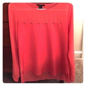 Coral blouse
