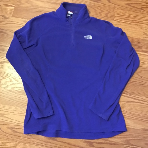 The North Face purple pull over fleece!