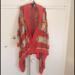 Waterfall cardigan sweater