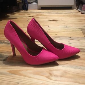 Hot pink heels