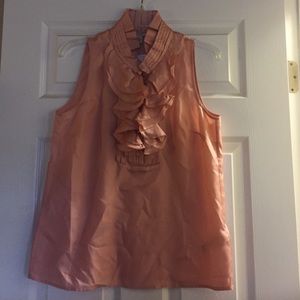 J.Crew Silk ruffle blouse